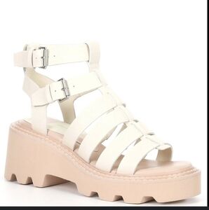 ✨️DOLCE VITA GLADIATOR SANDALS SIZE 8 IVORY